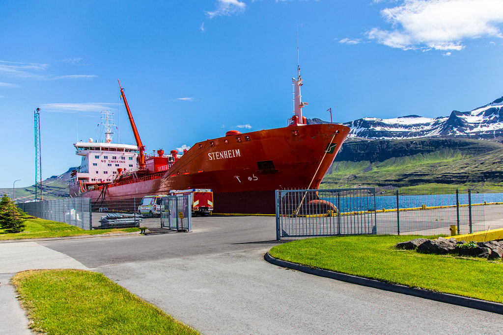 Ship in te Eastfjords by Marc Salm on 500px.com