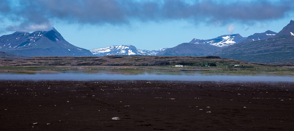 Steaming black beach by Marc Salm on 500px.com