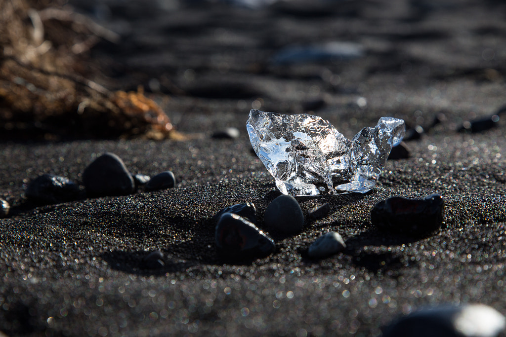 Ice on black beach by Marc Salm on 500px.com