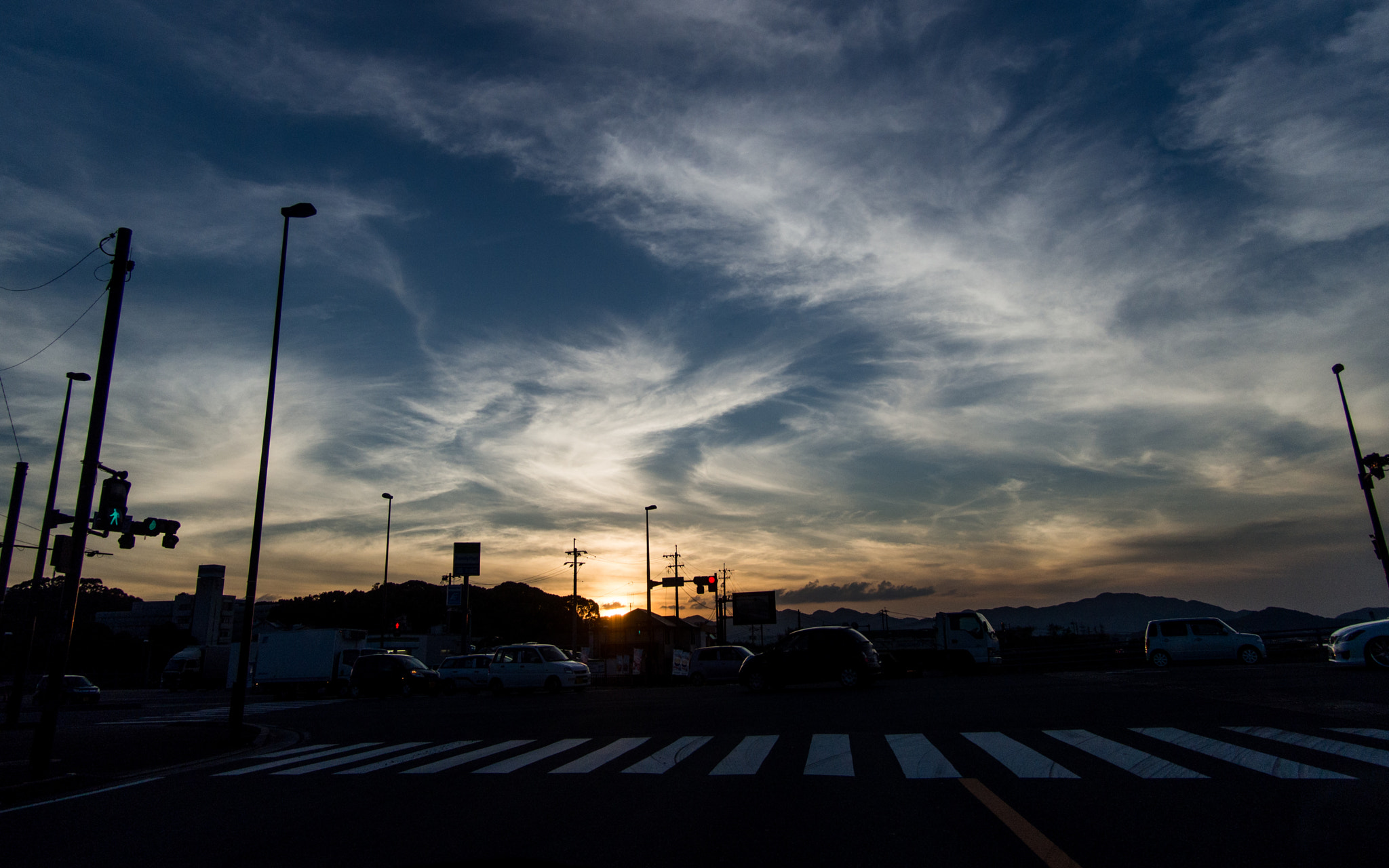 Olympus PEN E-PL5 sample photo. Sunset crossing photography