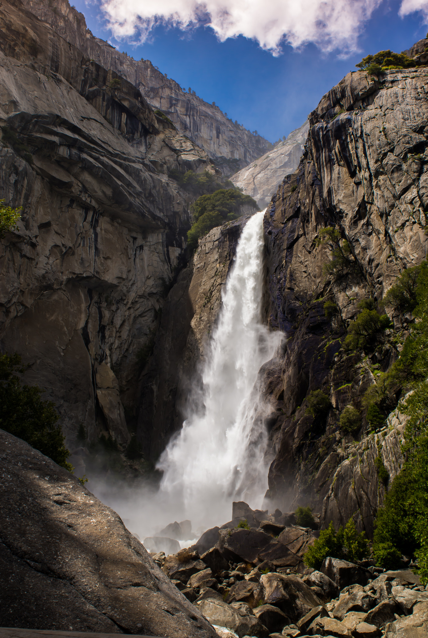 Nikon D7100 + Nikon AF Nikkor 24mm F2.8D sample photo. Lower yosemite falls photography