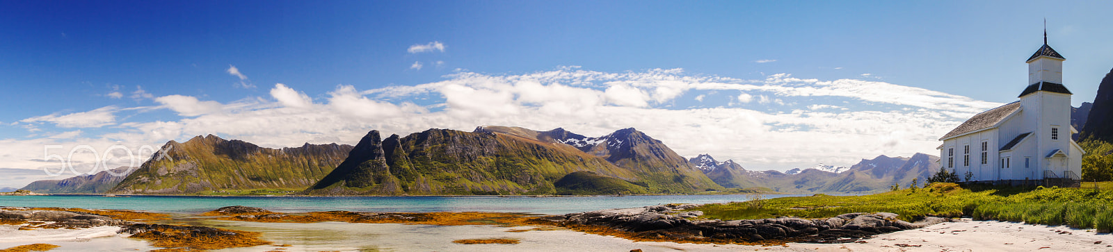 Sony E 18-200mm F3.5-6.3 OSS sample photo. The chapel of grimsoy, lofoten, norway photography