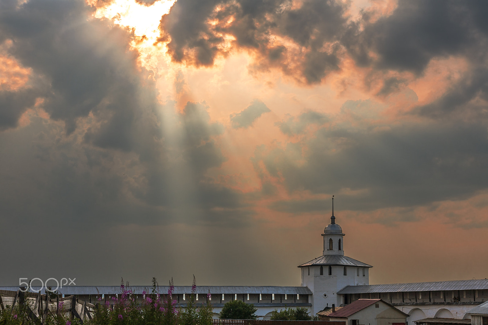 Canon EOS 5D + Canon EF 50mm F1.8 II sample photo. Clouds over the monastery photography