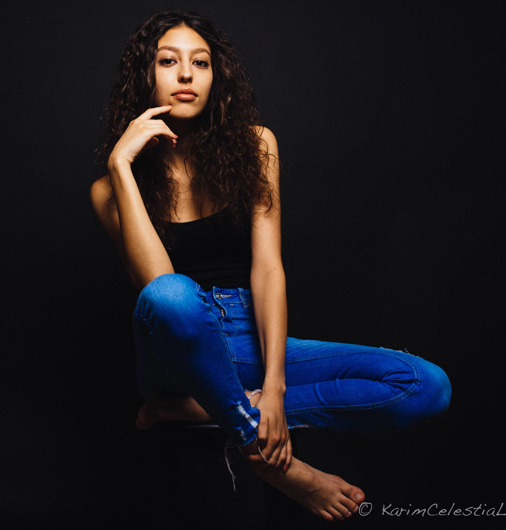 Nikon D7100 + Nikon AF Nikkor 24mm F2.8D sample photo. Yasmina .. studiosession photography