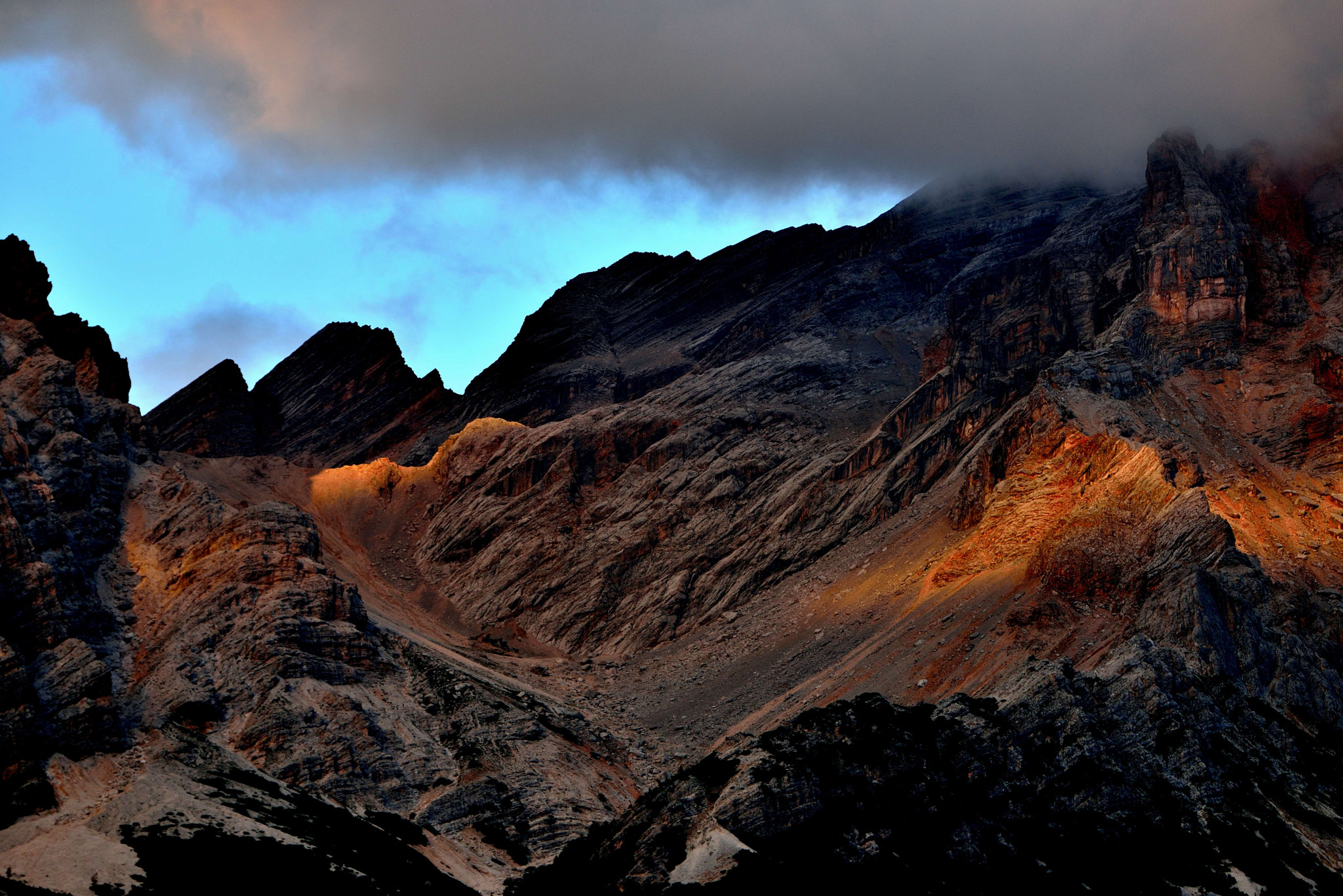 Nikon D600 sample photo. Sunset on the dolomites photography