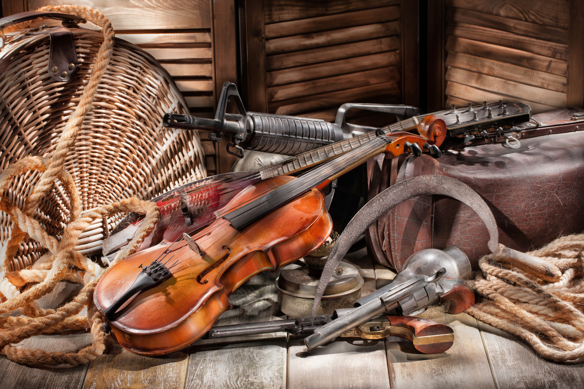 Canon EOS-1Ds Mark III sample photo. Machine guna and violin photography
