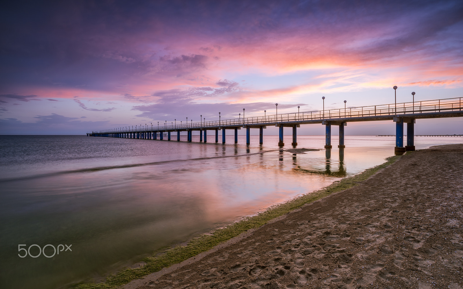 Sony a7R + Canon EF 17-40mm F4L USM sample photo. Sunset on the beach after a storm photography