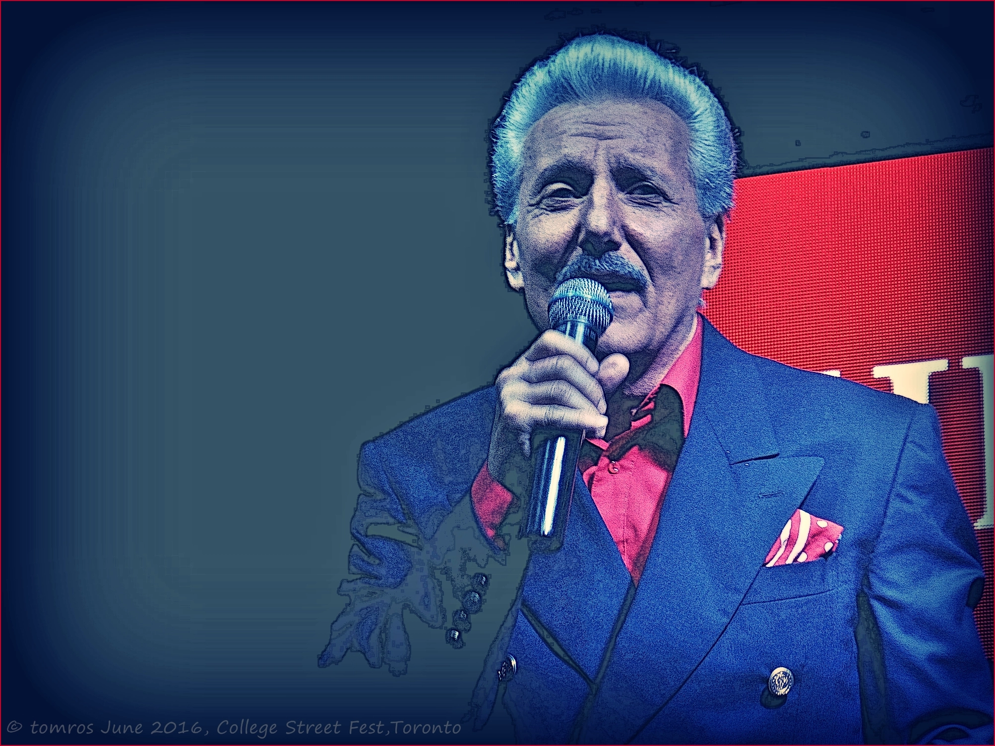 Panasonic Lumix DMC-ZS25 (Lumix DMC-TZ35) sample photo. Henry fiol, singer and well groomed entertainer. photography