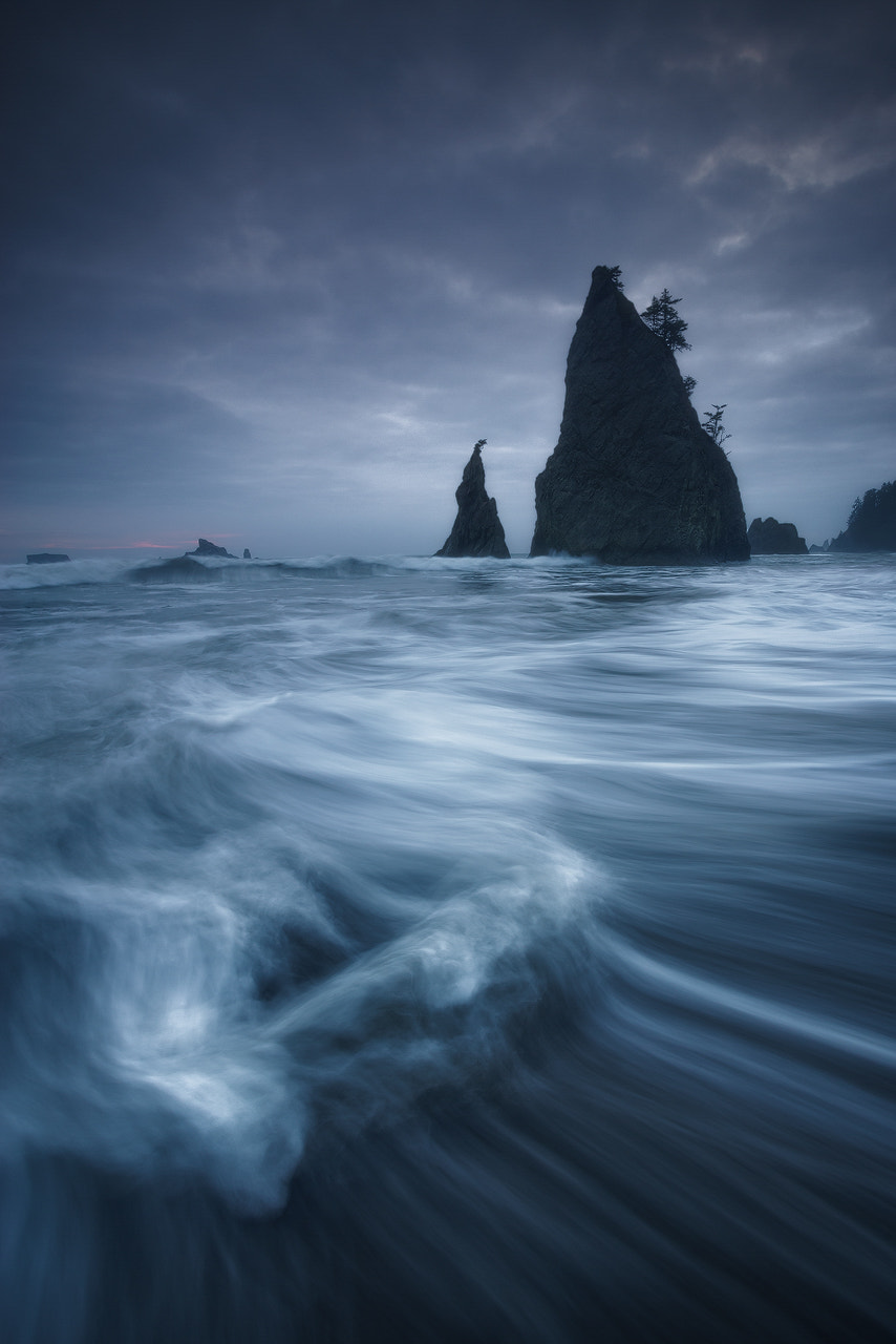 Sony a7R + Canon EF 17-40mm F4L USM sample photo. Rialto beach, washington photography