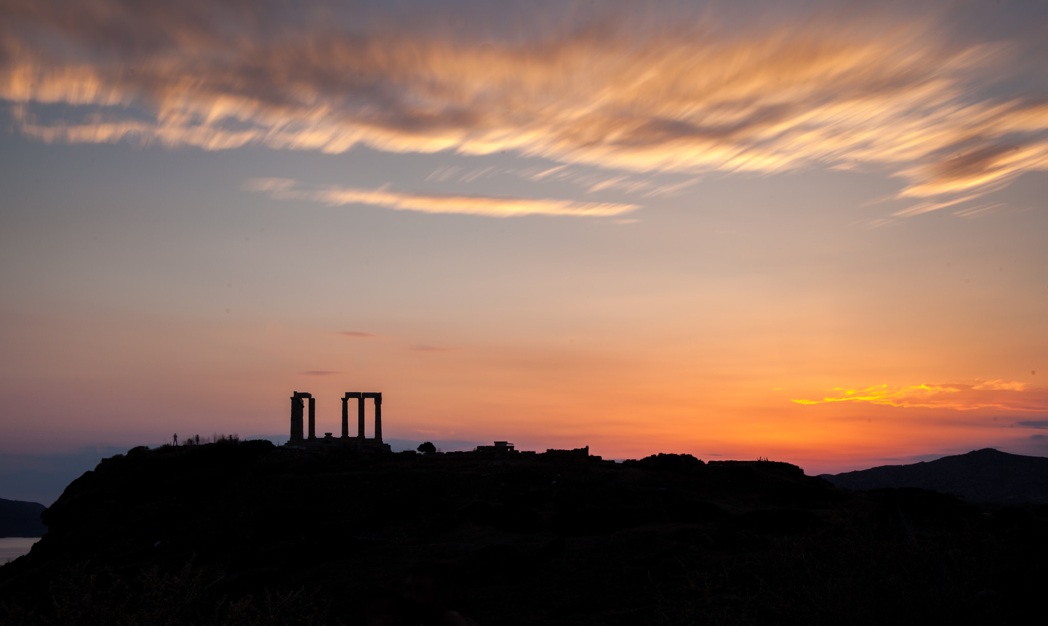 Canon EOS 5D Mark II + Canon EF 24-85mm F3.5-4.5 USM sample photo. Sunset at sounio will always be great photography