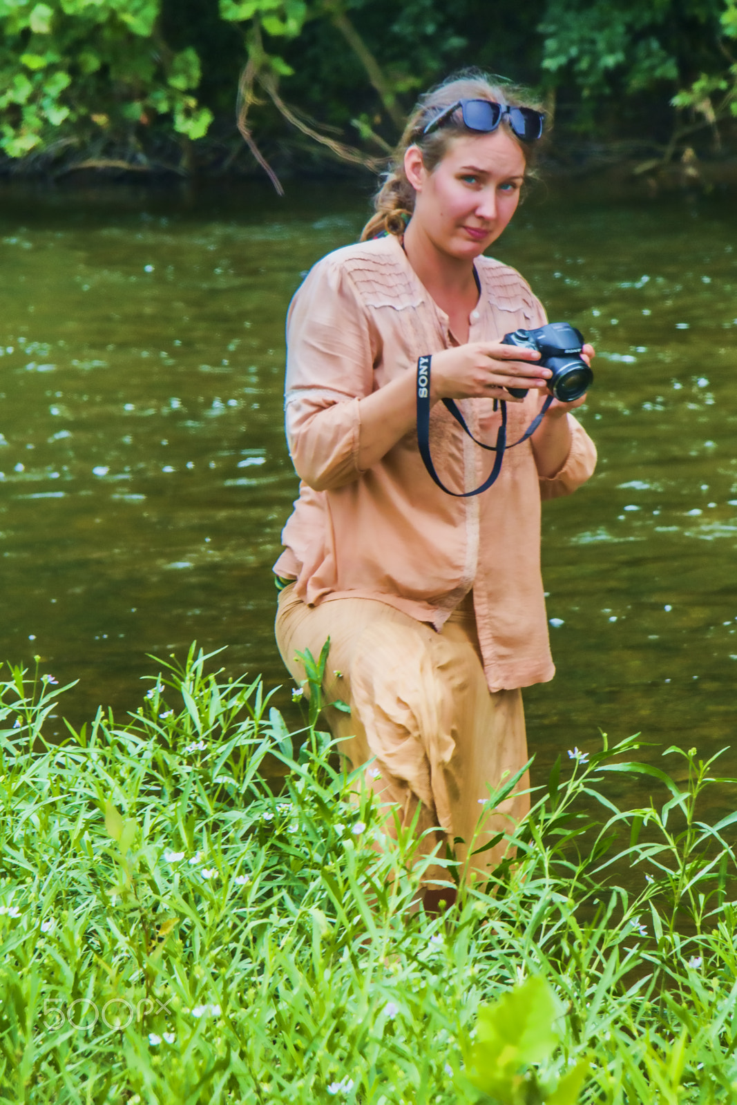 Canon EF-S 17-85mm F4-5.6 IS USM sample photo. Photographer taking pictures from river photography