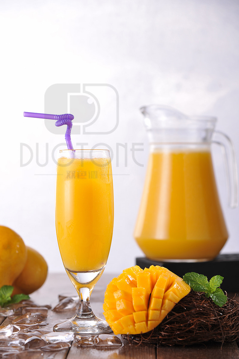 Nikon D3 sample photo. Mango juice photography