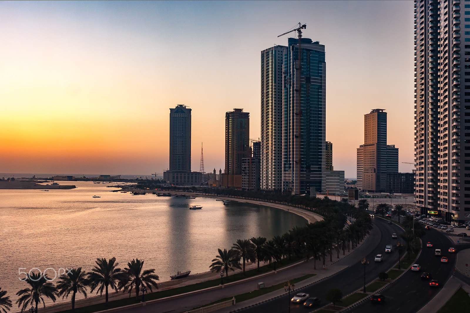 Canon EOS 40D + Canon EF 24-70mm F2.8L USM sample photo. Night sharjah photography
