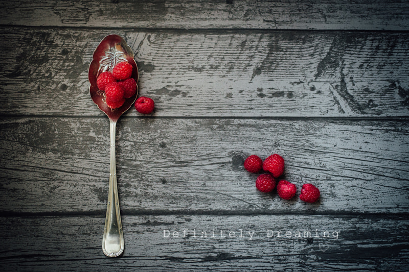 Sony a99 II + Sigma 30mm F1.4 EX DC HSM sample photo. Rasberries on a serving spoon photography