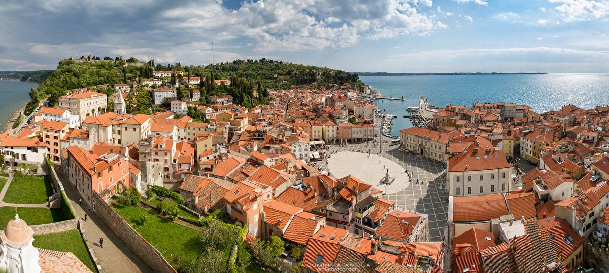 Canon EOS 7D + Canon EF-S 17-55mm F2.8 IS USM sample photo. Piran panorama photography