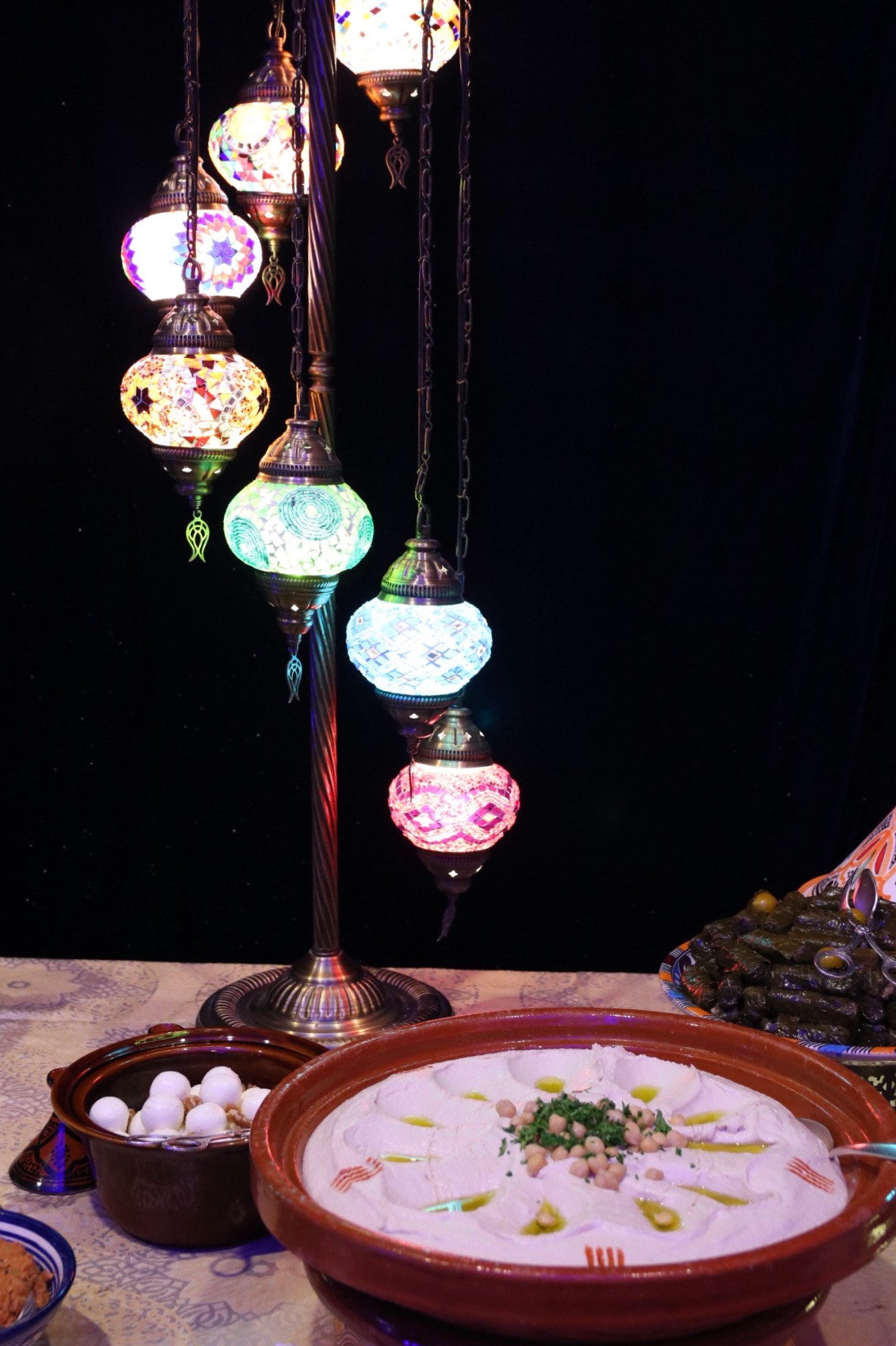 Canon 17-50mm sample photo. Lights over dinner photography