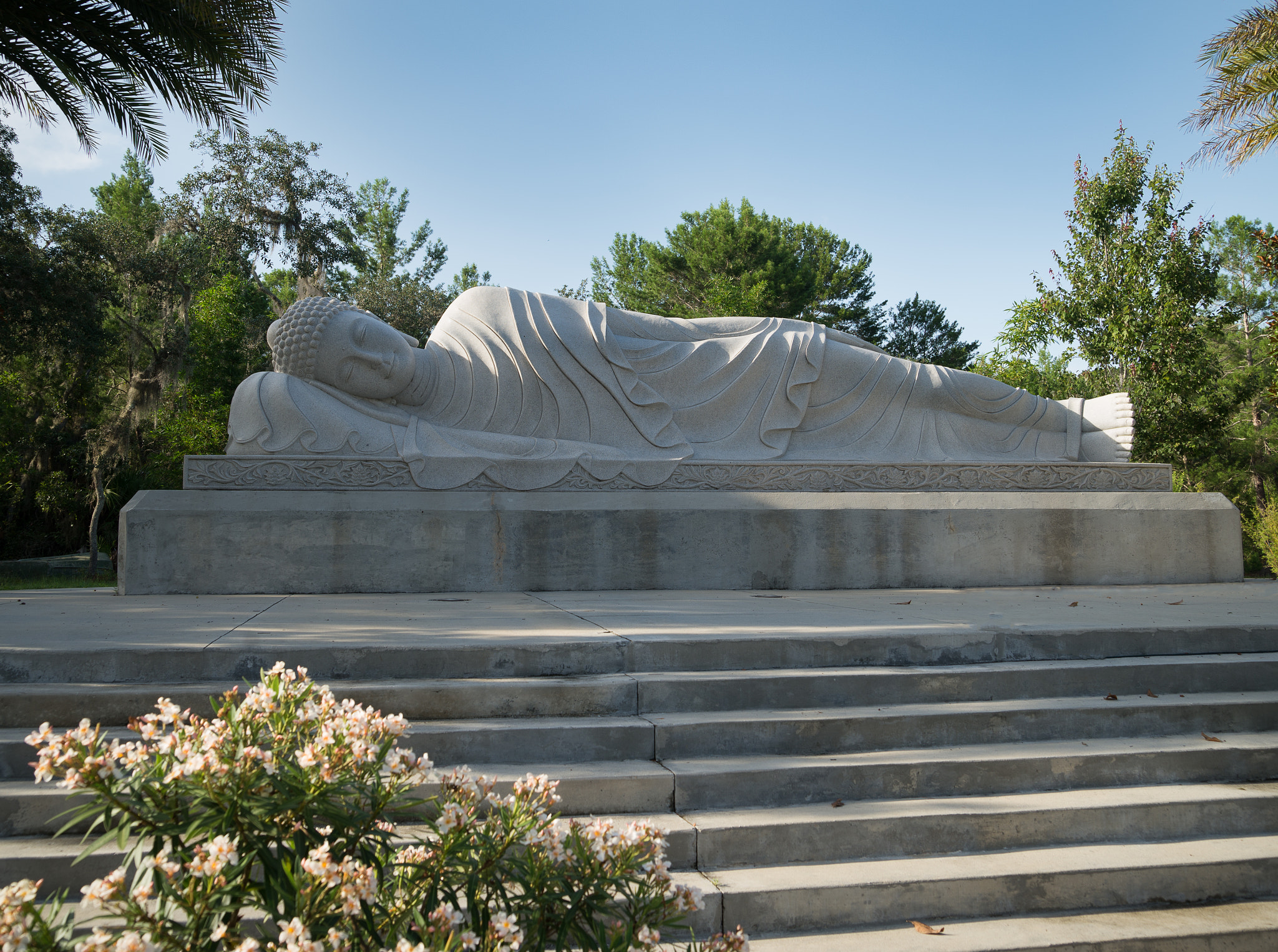 Nikon D600 + Tamron AF 28-75mm F2.8 XR Di LD Aspherical (IF) sample photo. Reclining buddha at white sands buddhist center photography