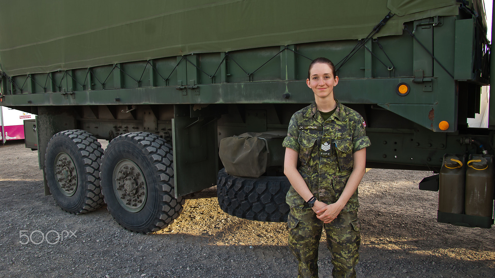 Sony Alpha DSLR-A330 sample photo. Canadian's army smile photography