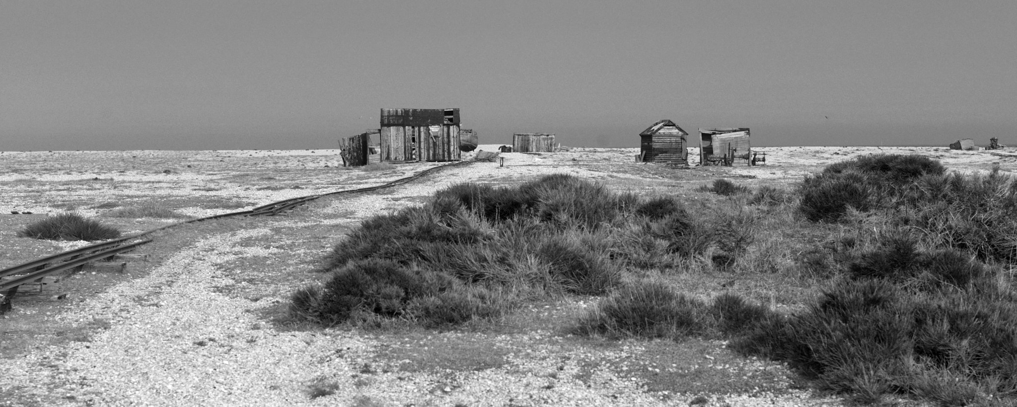 Hasselblad H3D II-39 sample photo. Beach scene with derelict fisherman's hut photography