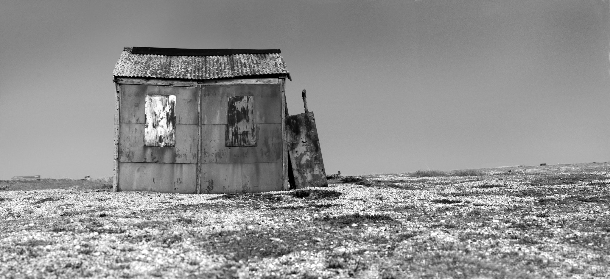 Hasselblad H3D II-39 sample photo. Beach scene with derelict fisherman's hut photography