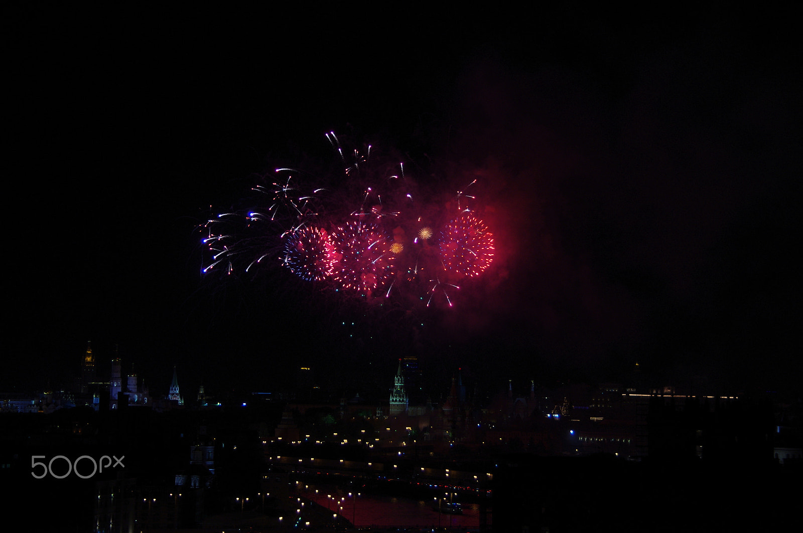 Pentax K-x sample photo. Fireworks 24.06.2016 - 5 photography