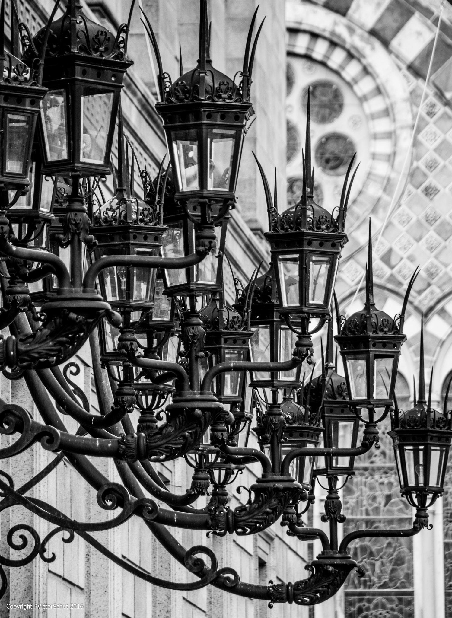 Sigma 18-250mm F3.5-6.3 DC OS HSM sample photo. Boston library lights photography