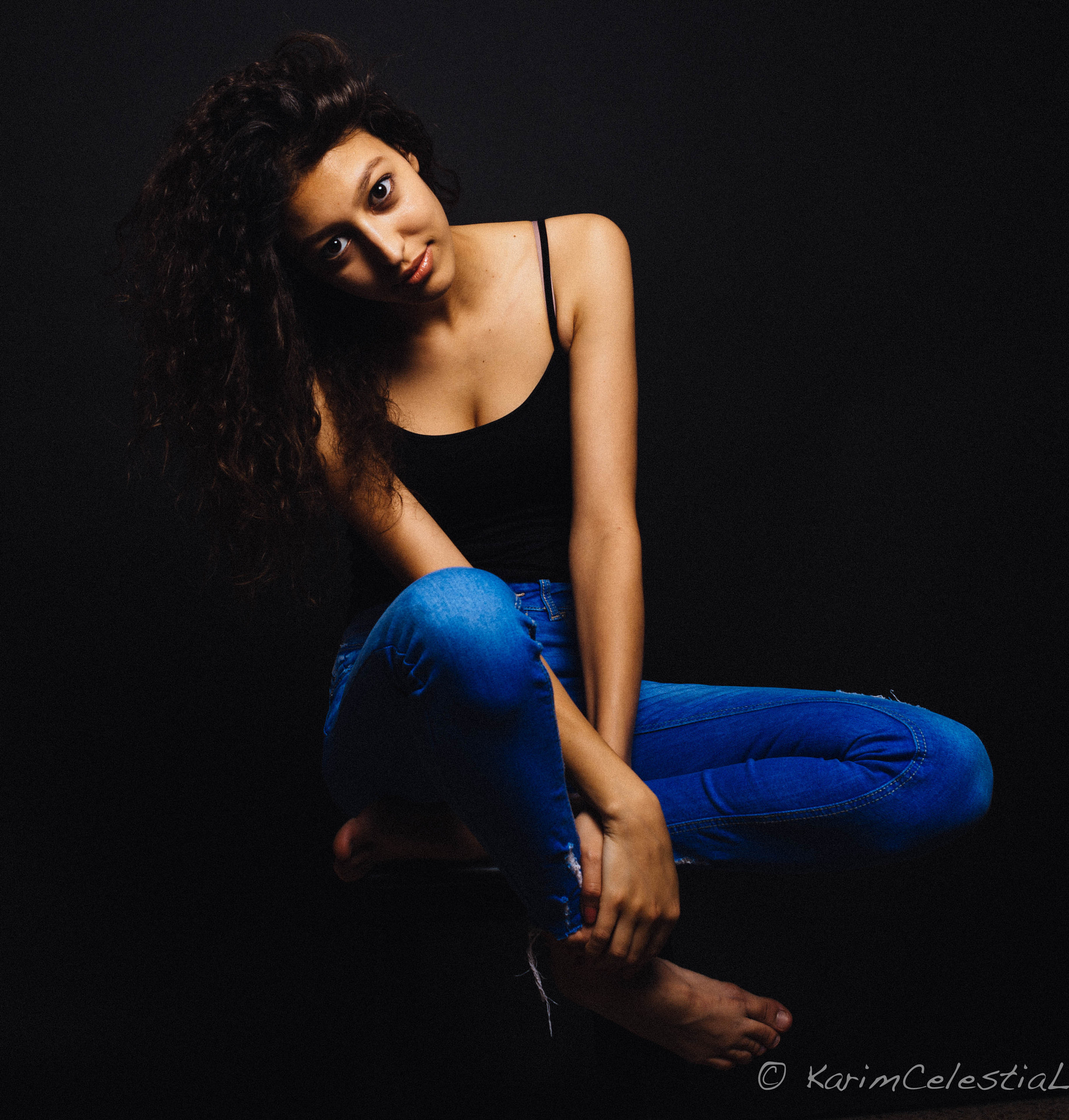 Nikon D7100 + Nikon AF Nikkor 24mm F2.8D sample photo. Yasmina .. studiosession photography