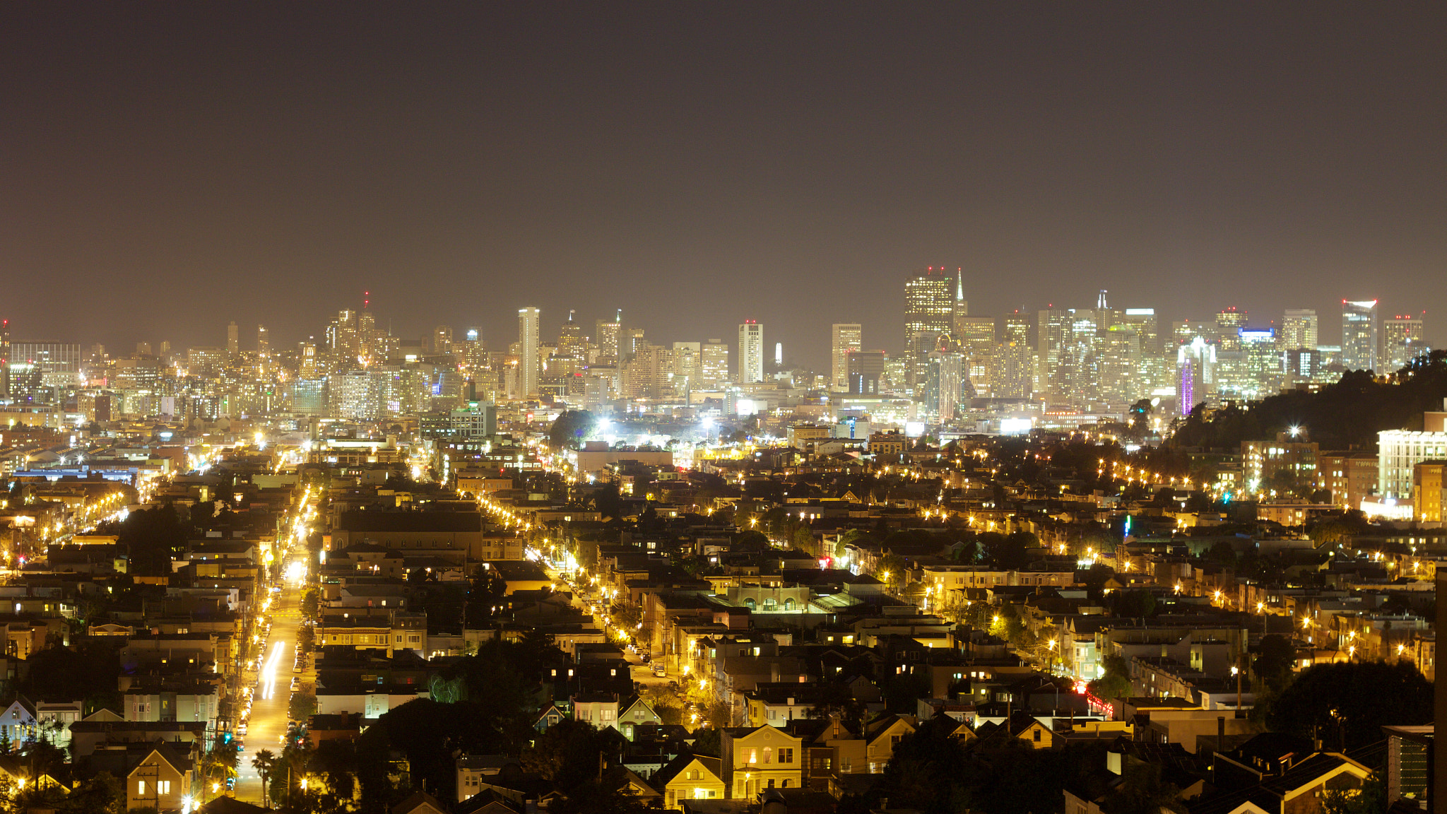 Canon EOS M + Canon EF 50mm F1.8 II sample photo. San francisco as seen from bernal heights photography