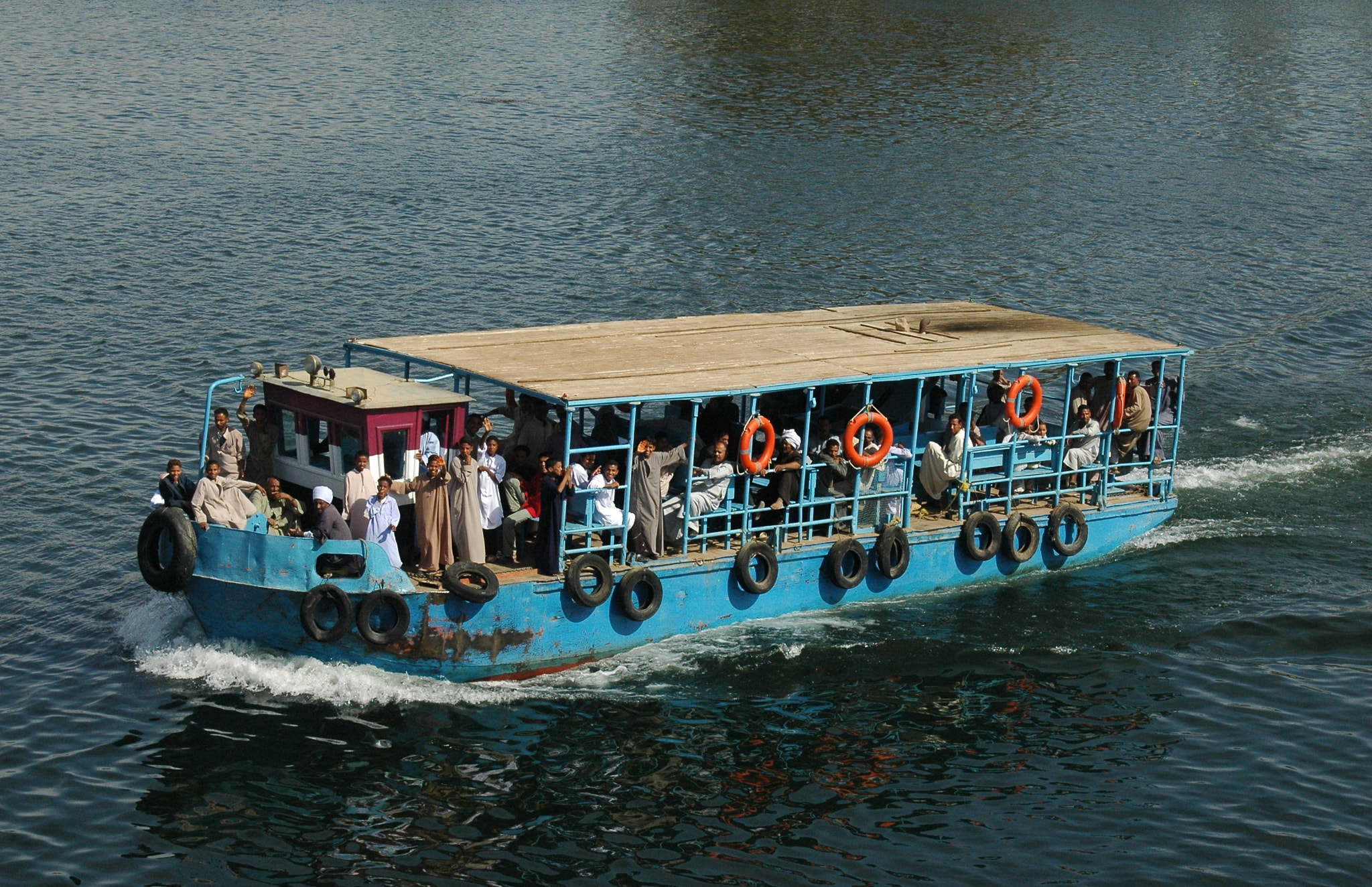 Nikon D70 sample photo. Ferry on nile river photography