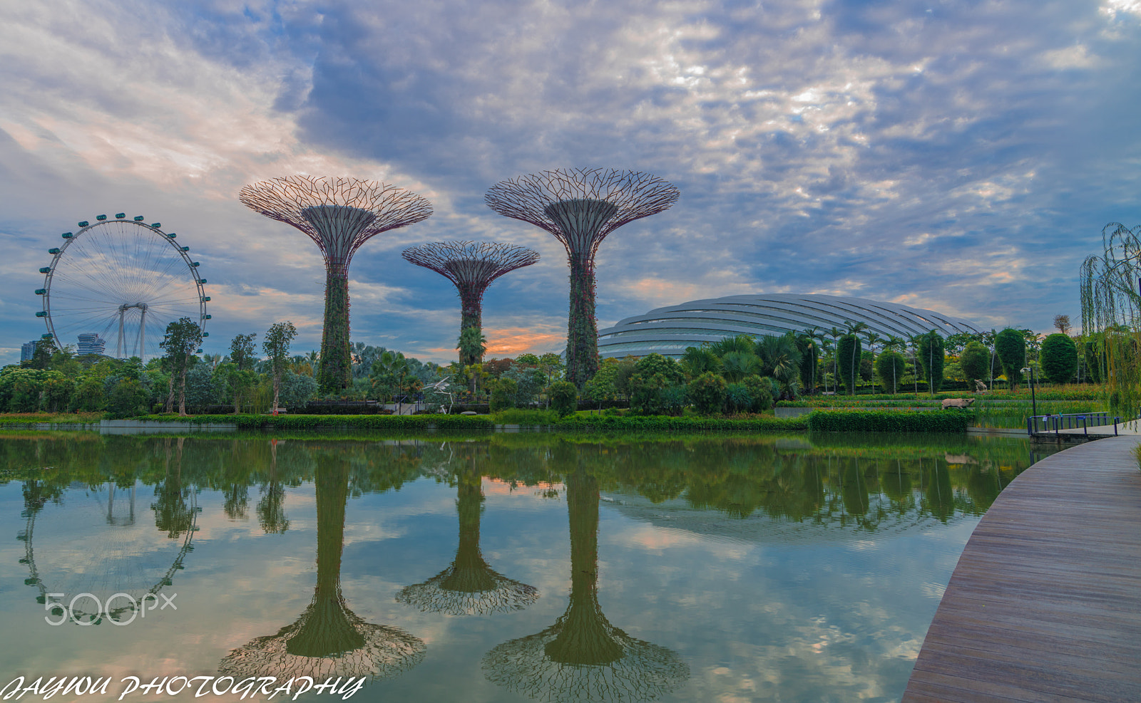 Tamron SP AF 17-50mm F2.8 XR Di II LD Aspherical (IF) sample photo. Gardens by the bay sunrise photography