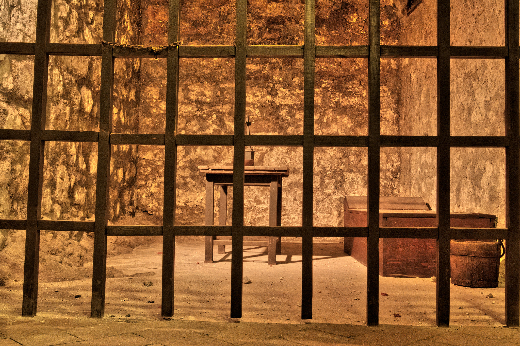Sigma 24mm F1.4 DG HSM Art sample photo. Prison hdr behind fences 1552 photography