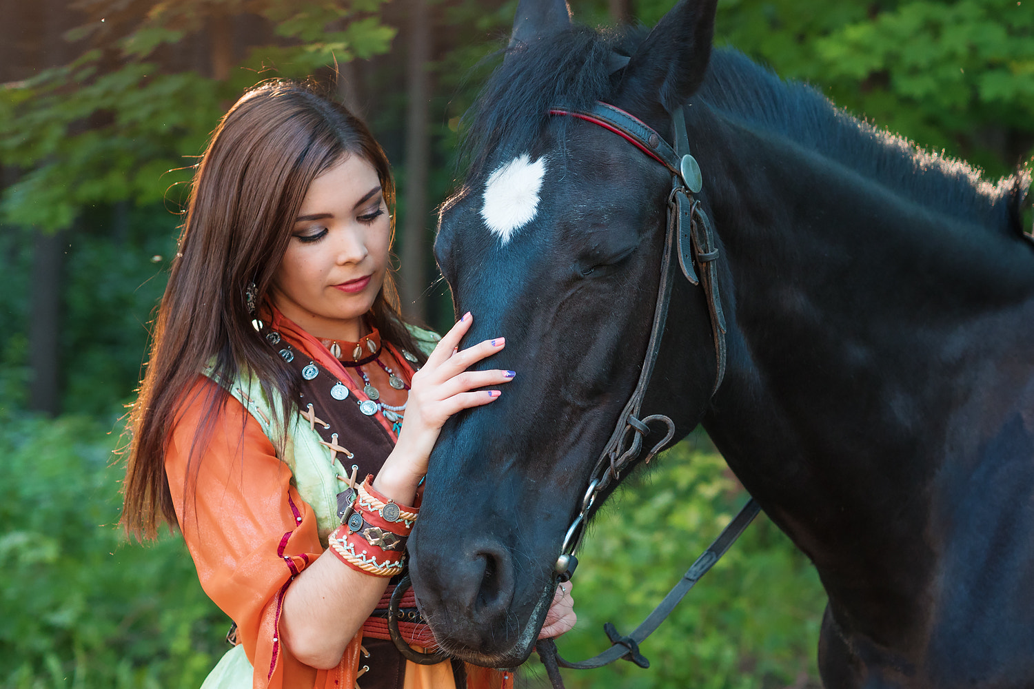 Panasonic Lumix DMC-GH4 + Olympus M.Zuiko Digital 45mm F1.8 sample photo. Girl and horse photography
