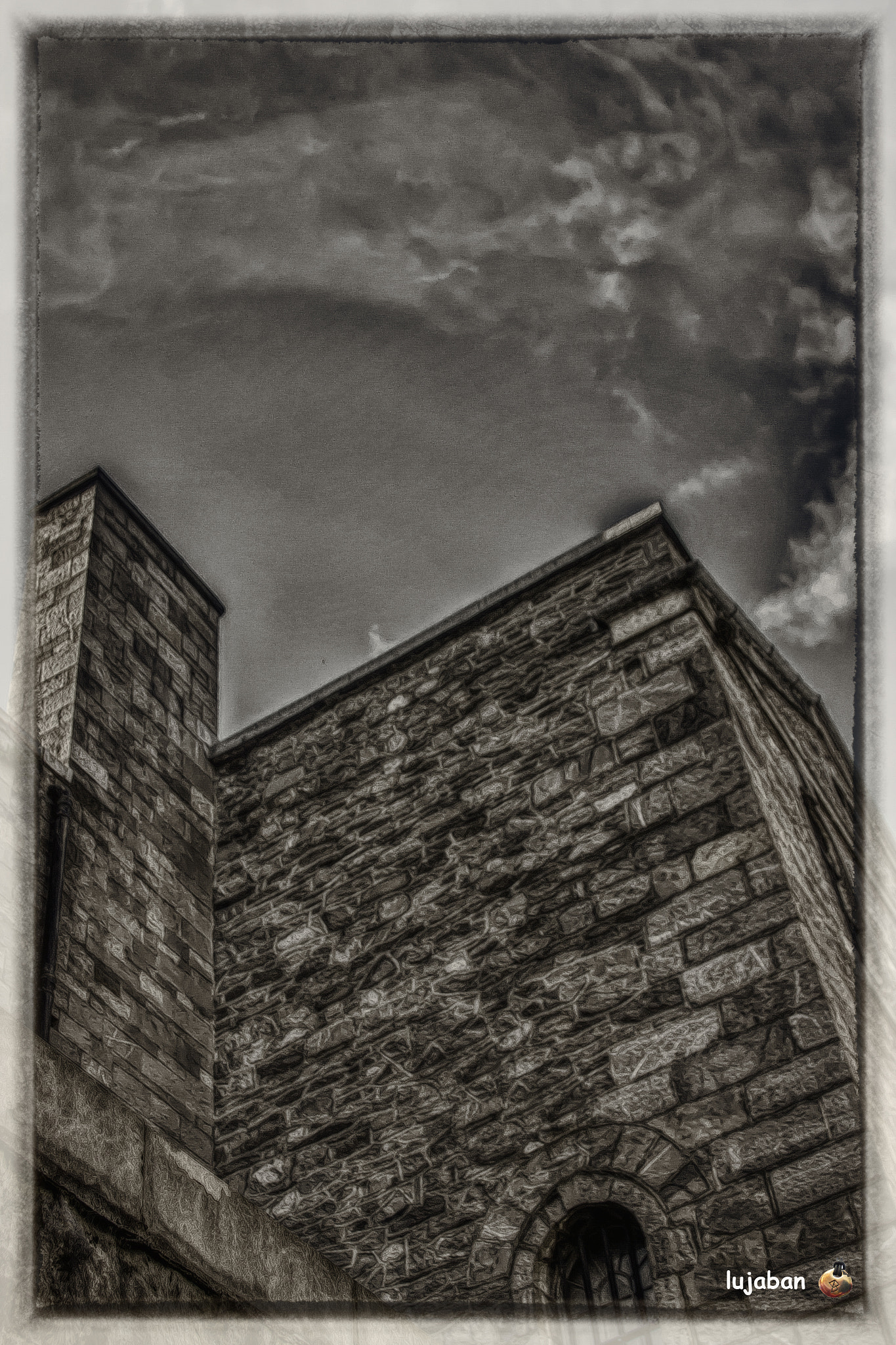 Canon EF 28-135mm F3.5-5.6 IS USM sample photo. The walls of the prison (kilmainham gaol dublin ireland) photography