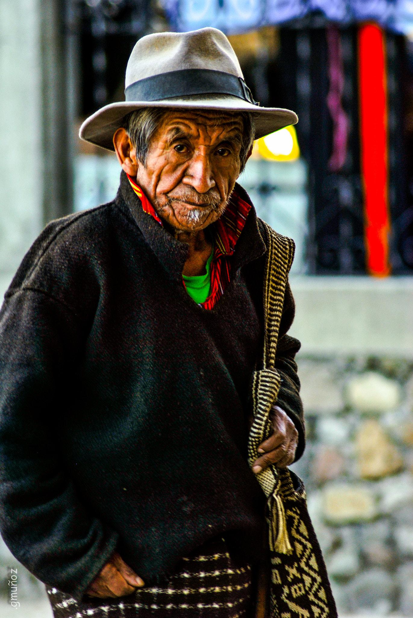 Nikon D3000 sample photo. Anciano de sololá. photography