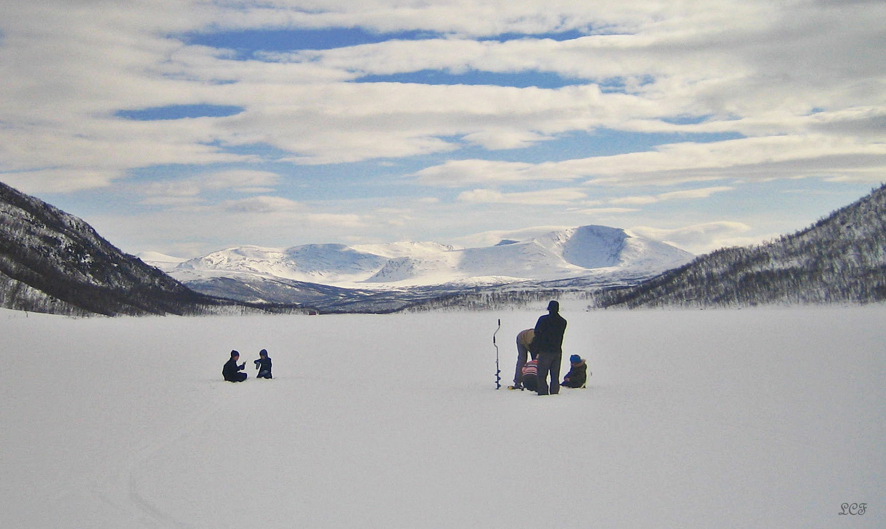 Canon DIGITAL IXUS 40 sample photo. Ice fishing...  photography
