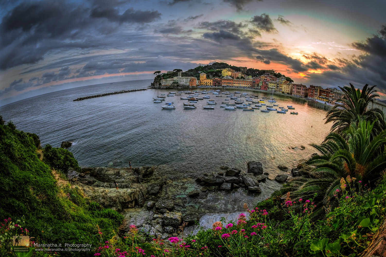 Canon EF 8-15mm F4L Fisheye USM sample photo. East bay at sunset photography