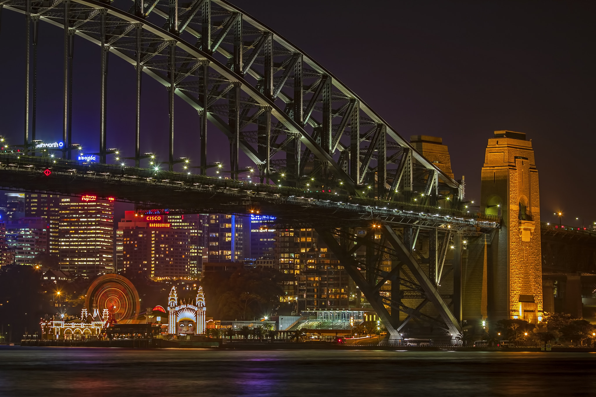Canon EF 70-300mm F4-5.6 IS USM sample photo. Under the bridge, sydney australia photography