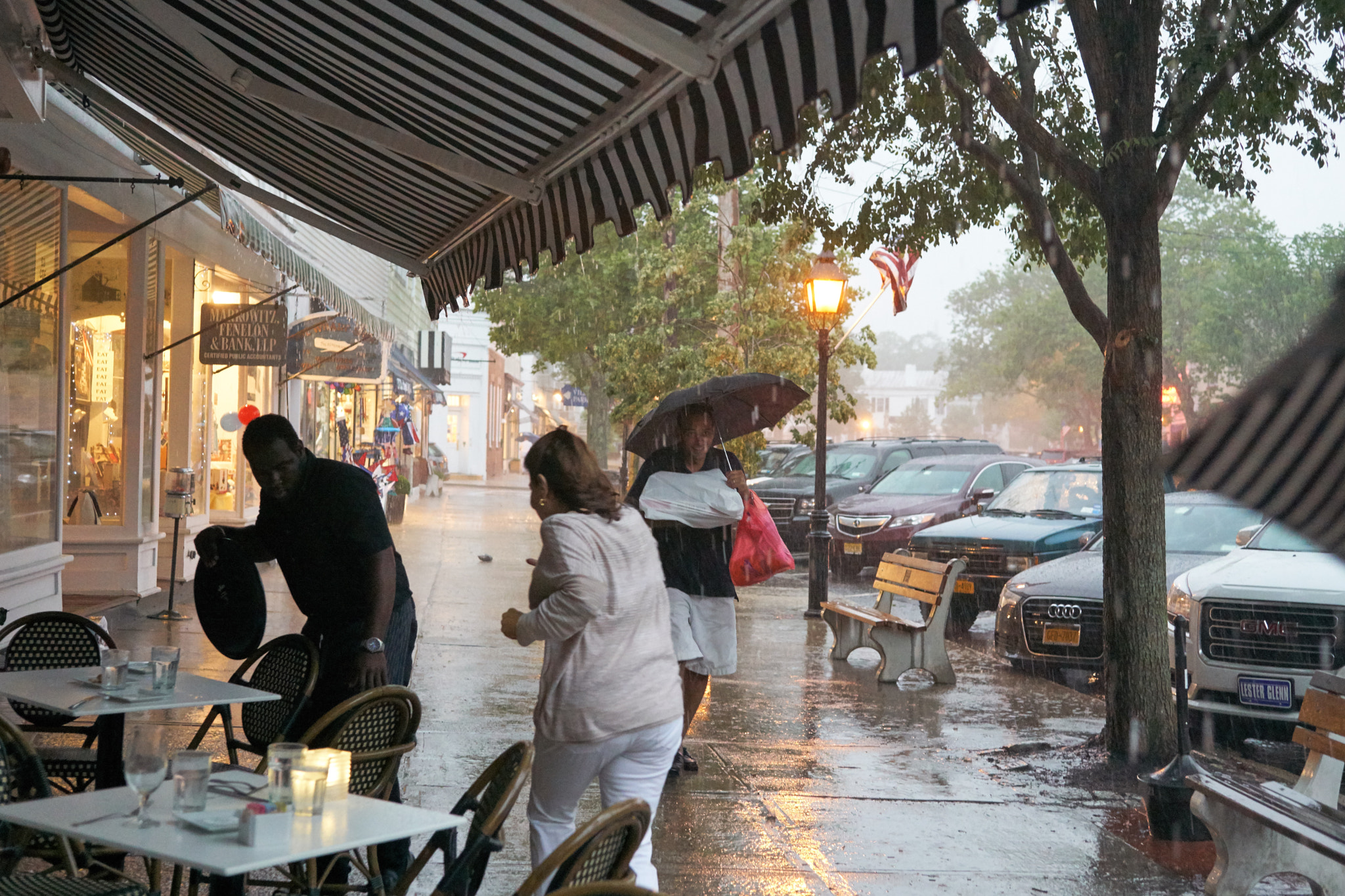 Sony a6300 + E 32mm F1.8 sample photo. Caught in the rain photography