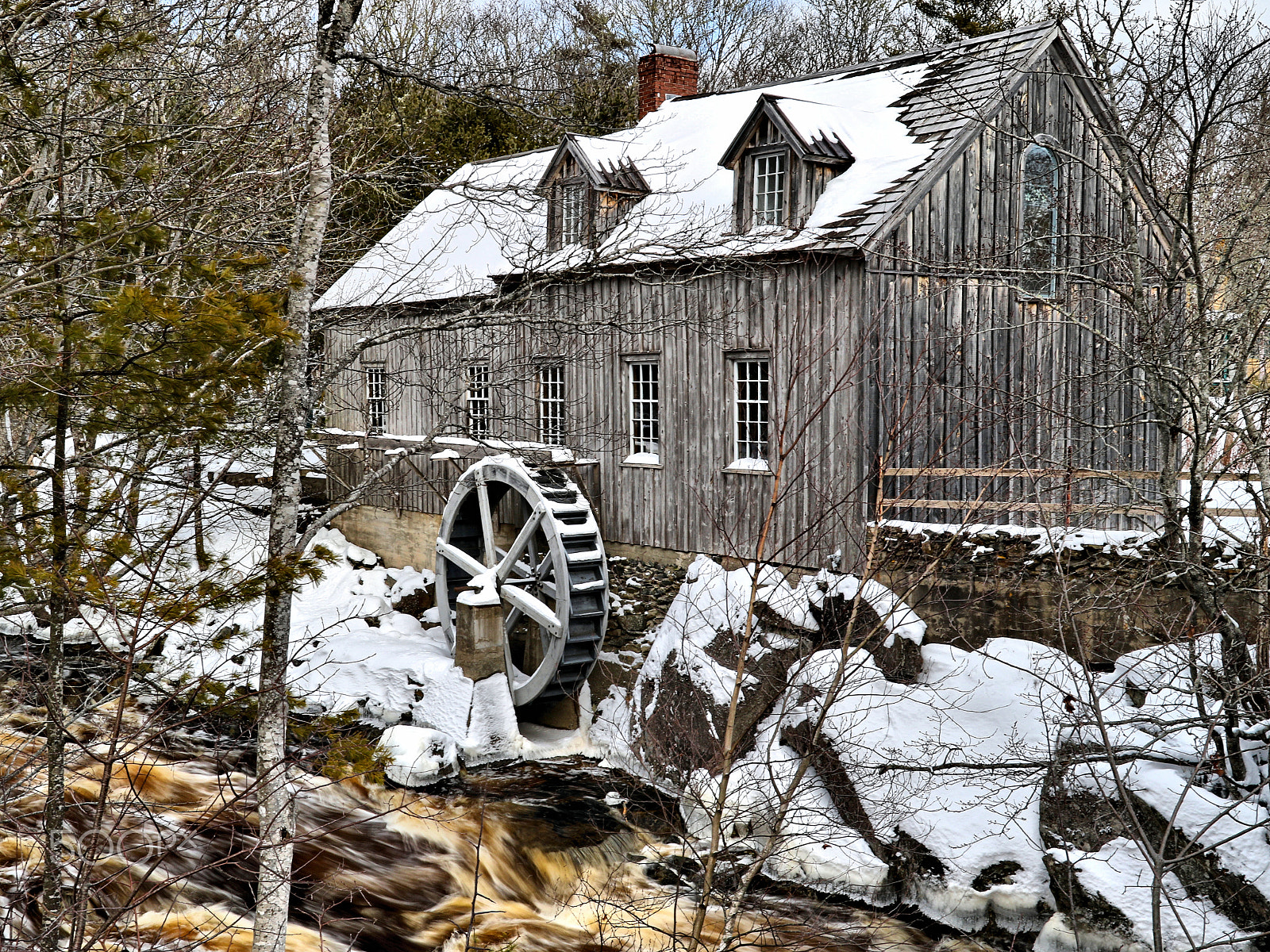 Canon EF 24-105mm F3.5-5.6 IS STM sample photo. Winter mill photography