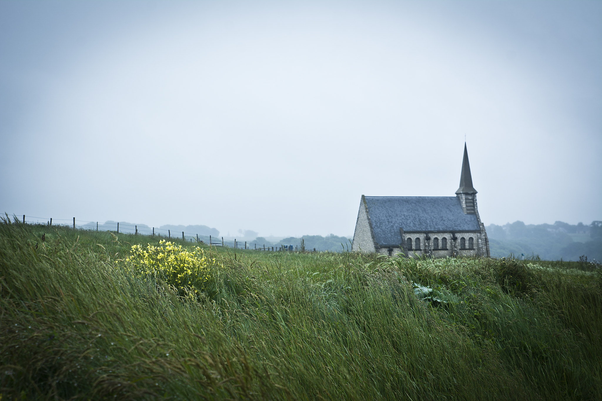 AF Zoom-Nikkor 35-70mm f/2.8D N sample photo. Lonely church photography