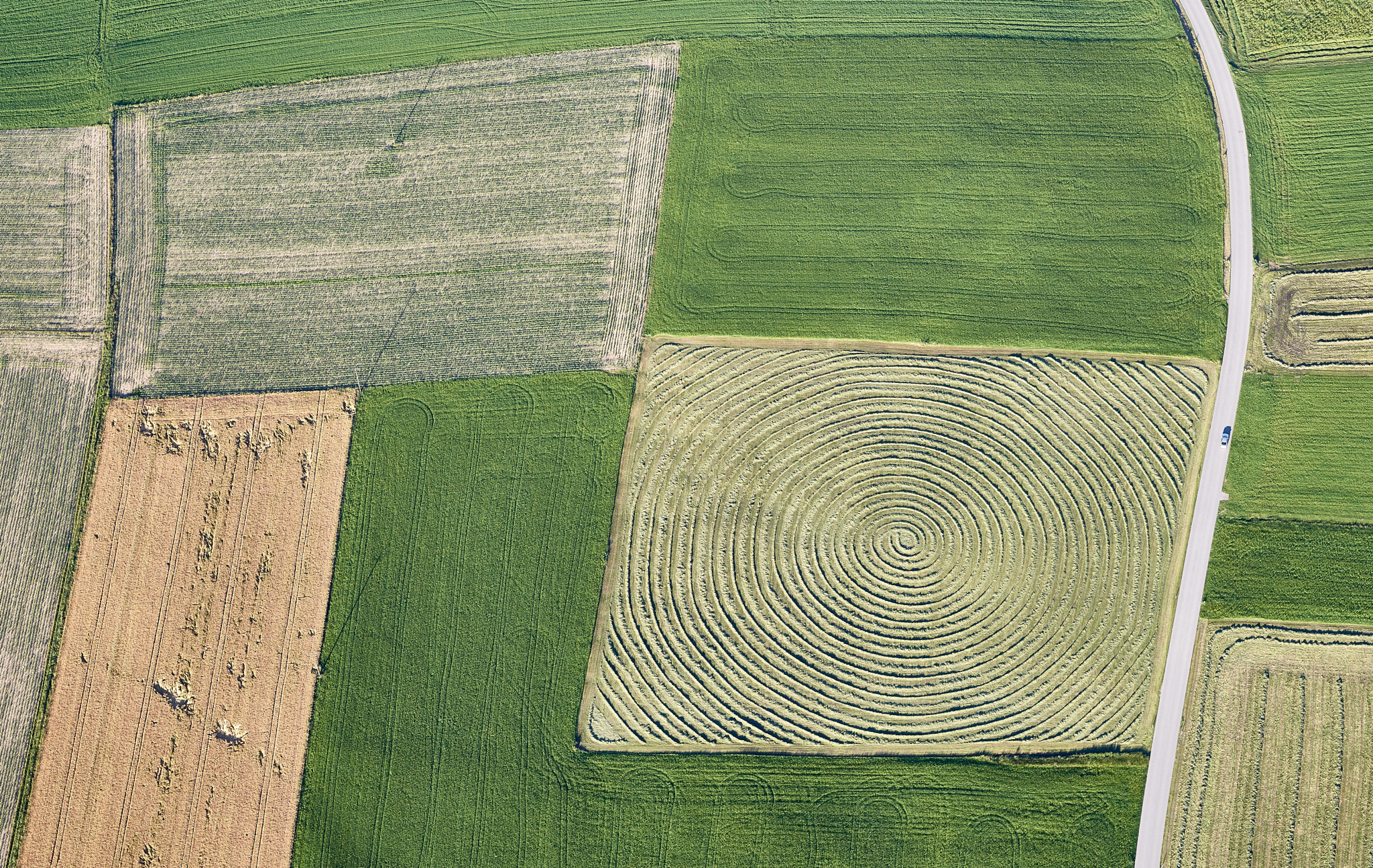 Phase One IQ3 100MP sample photo. Landscape patterns in evening light photography