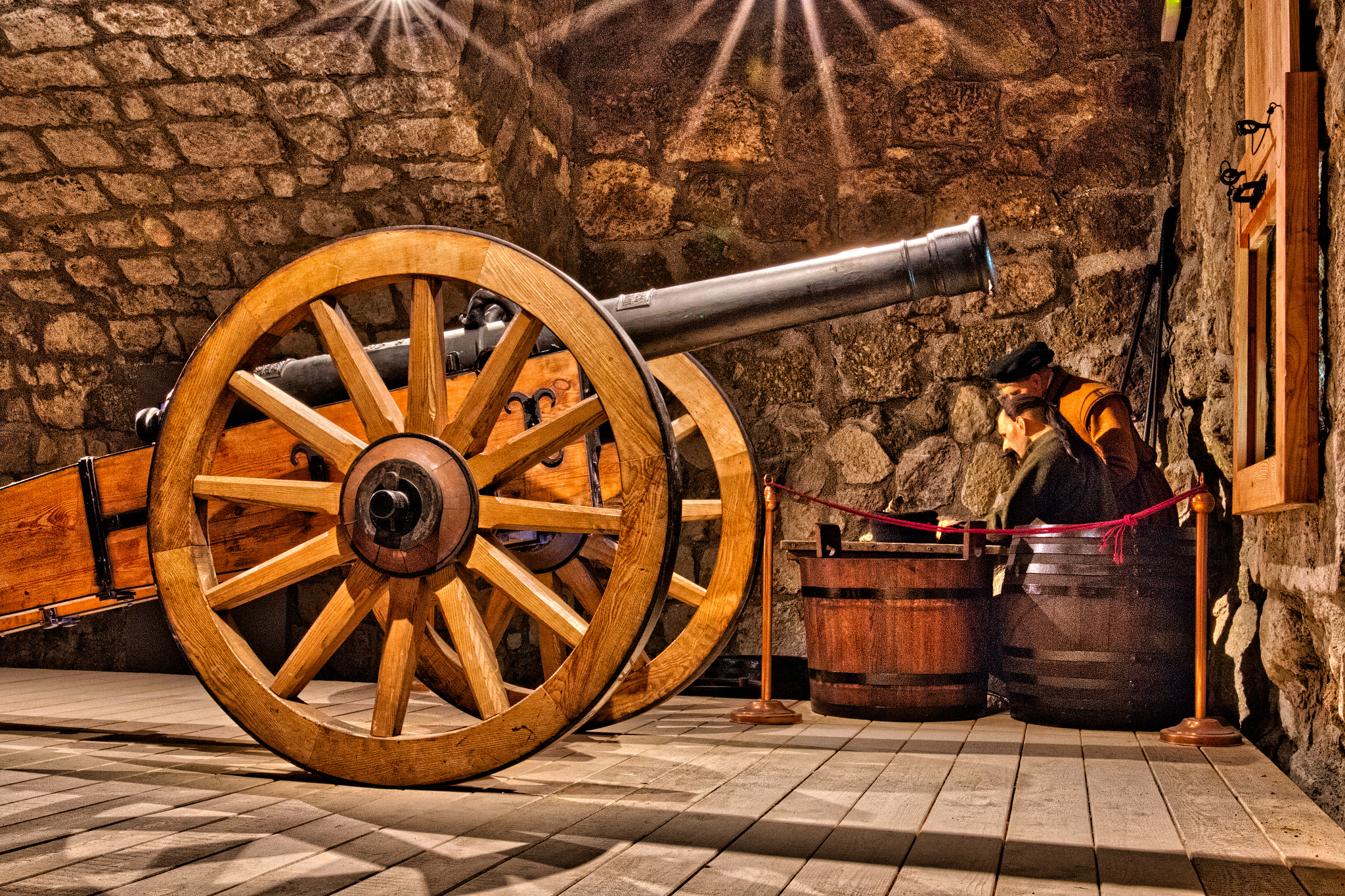 Sigma 24mm F1.4 DG HSM Art sample photo. Cannon in castle of eger photography