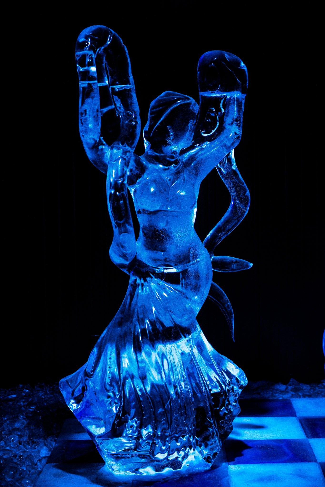 70-200mm F2.8 sample photo. Ice sculpture photography