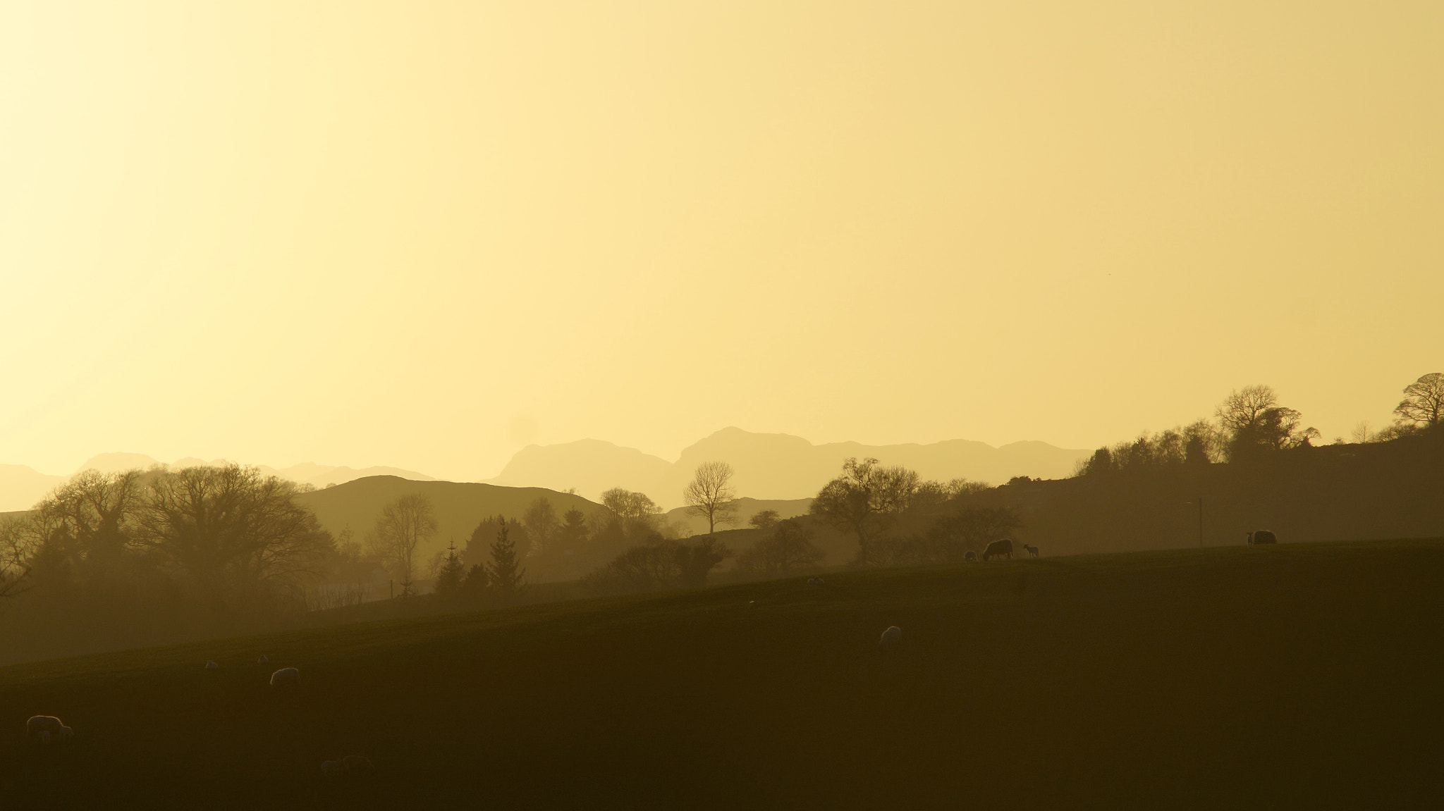 Sony SLT-A57 + Minolta AF 70-210mm F4 Macro sample photo. Sunset of cumbria photography