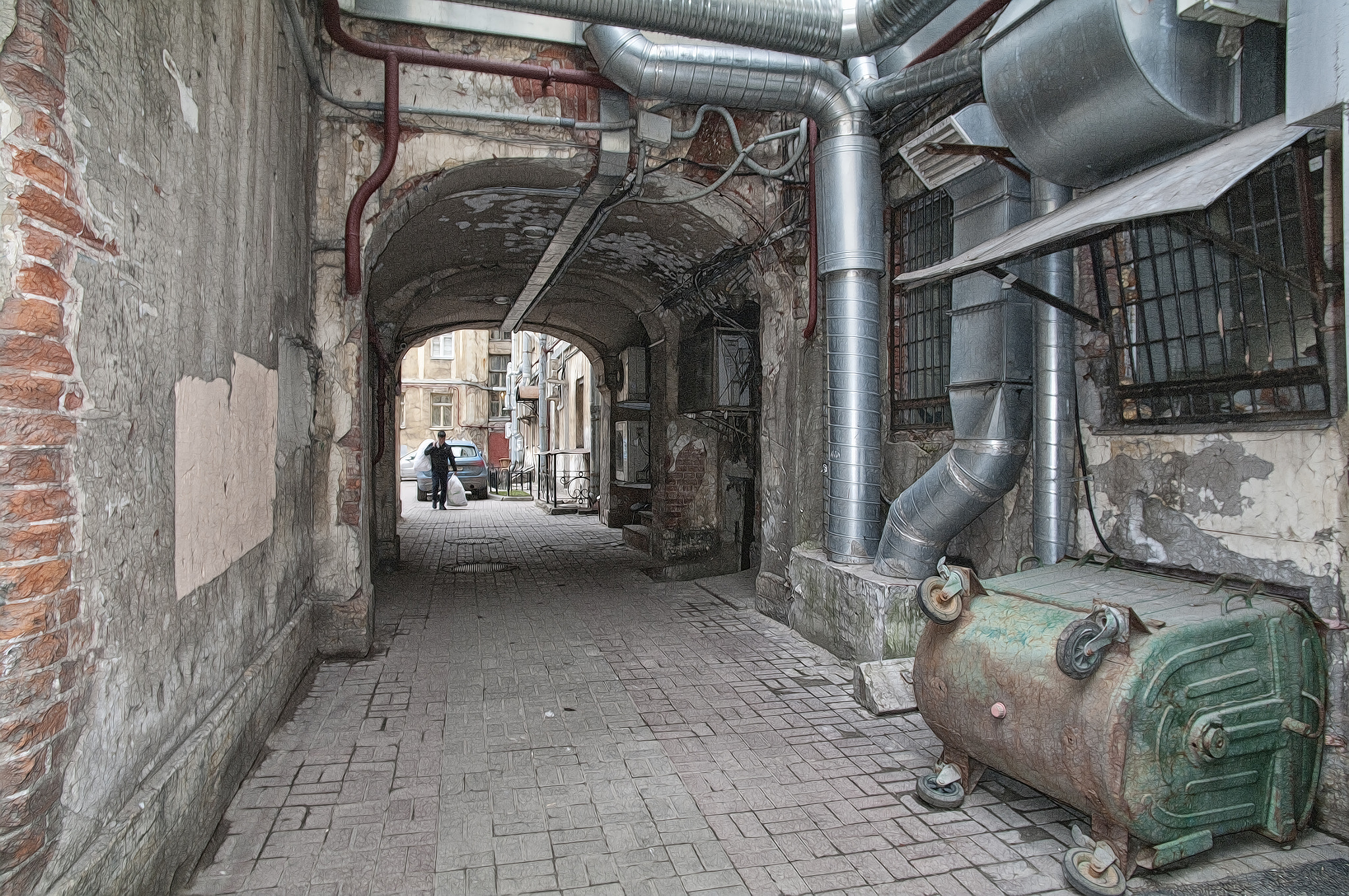 Pentax smc DA 14mm F2.8 ED (IF) sample photo. Питерские дворы photography