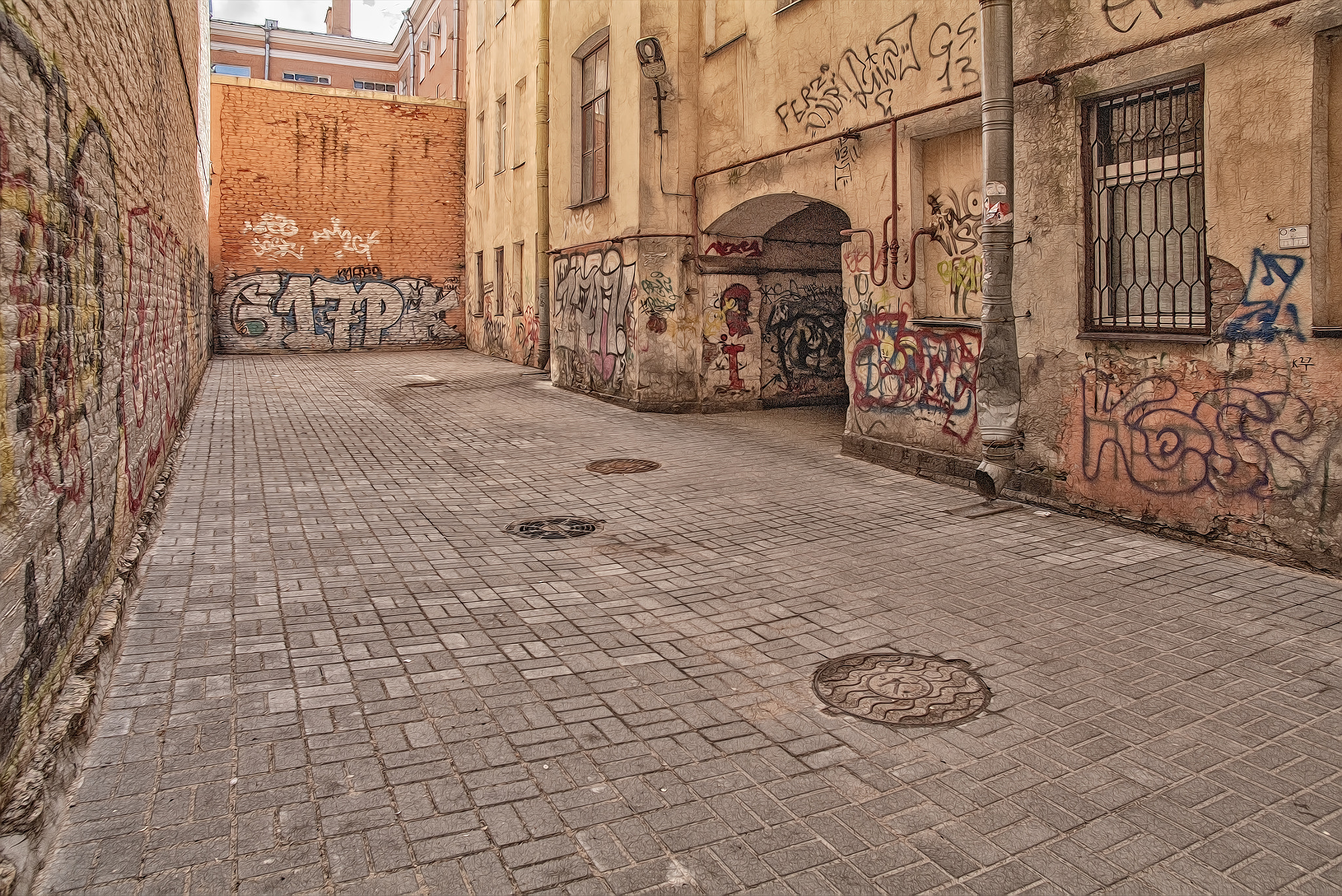 Pentax smc DA 14mm F2.8 ED (IF) sample photo. Питерские дворы photography