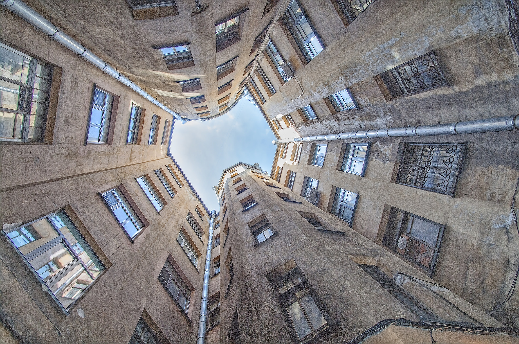 Pentax smc DA 14mm F2.8 ED (IF) sample photo. Питерские дворы photography