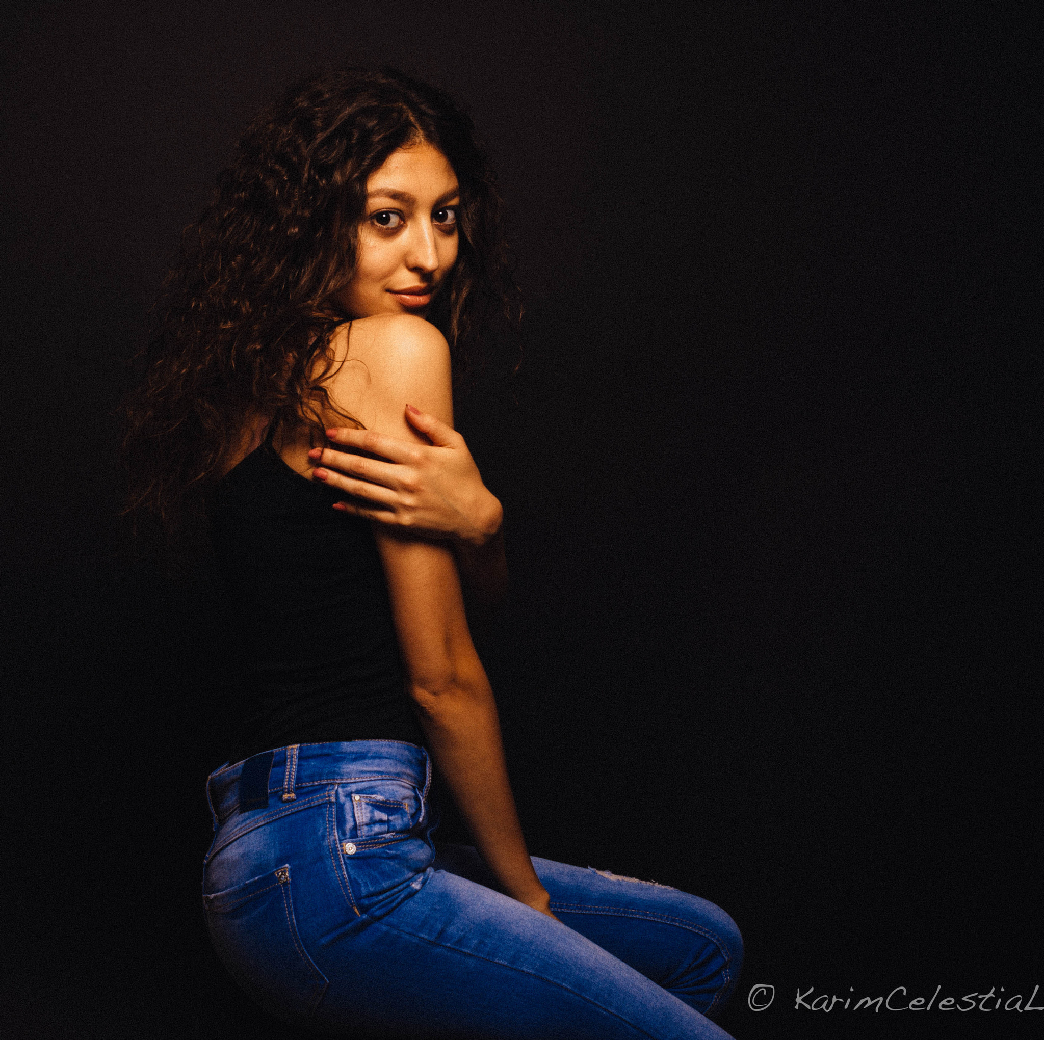 Nikon D7100 + Nikon AF Nikkor 24mm F2.8D sample photo. Yasmina .. studiosession photography