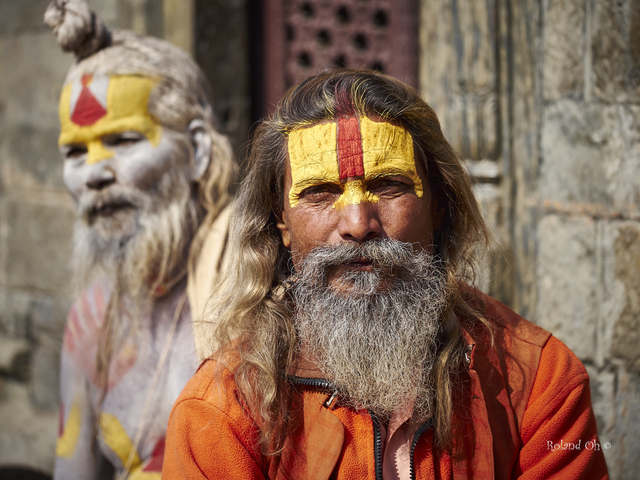 Panasonic Lumix G X Vario 35-100mm F2.8 OIS sample photo. Two sadhus photography