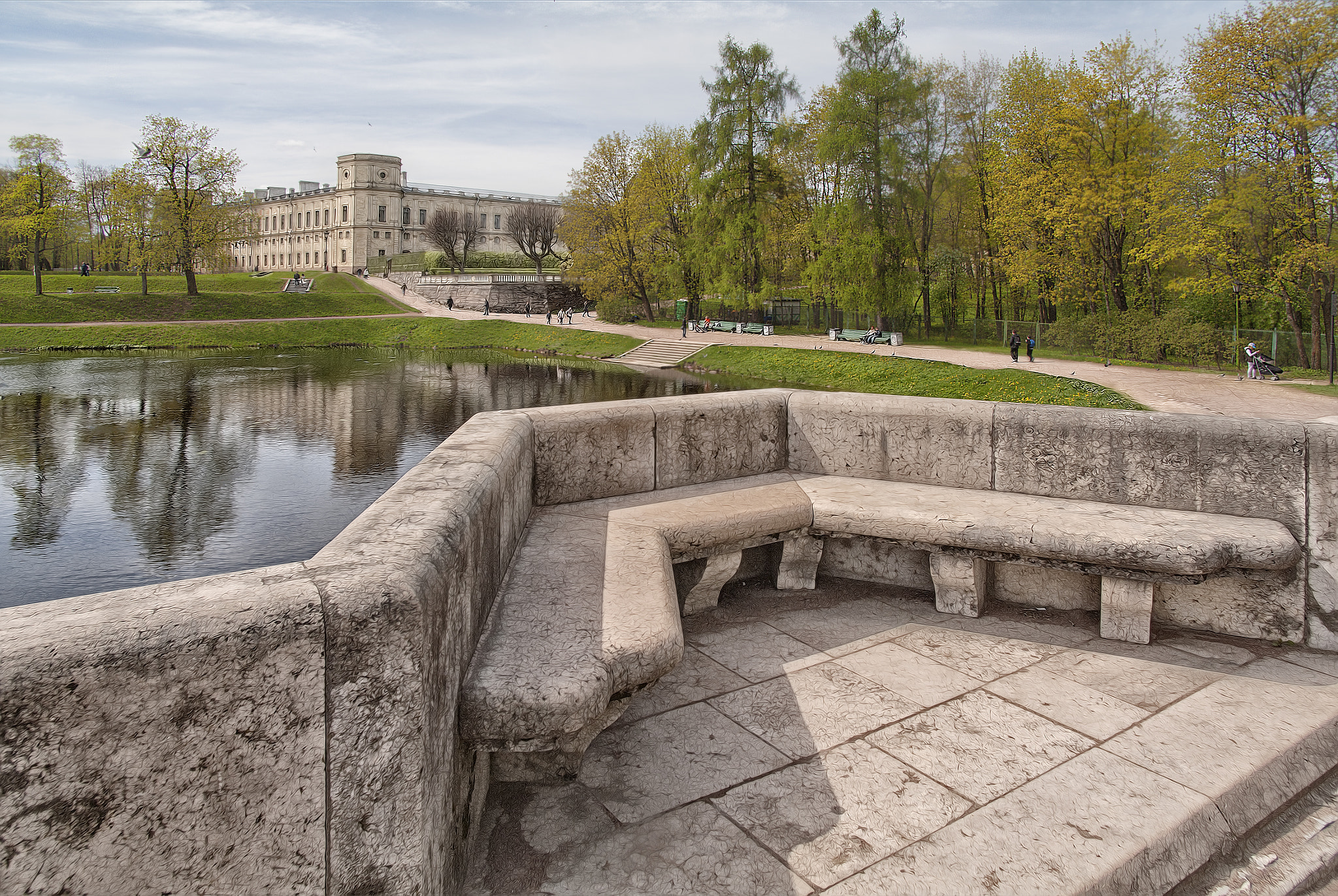 Pentax smc DA 14mm F2.8 ED (IF) sample photo. Гатчинский дворец photography